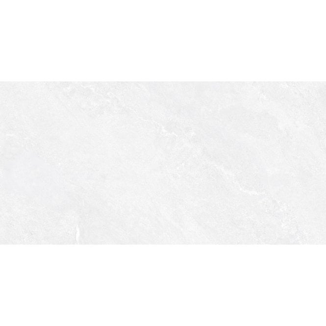 Marmostone White Rectified Matt Stone Effect Porcelain Wall & Floor Tile 60cm x 120cm