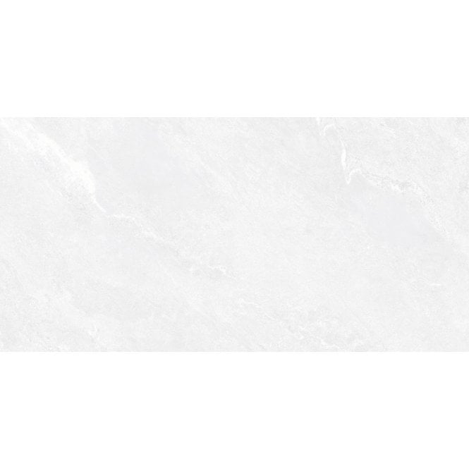 Marmostone White Rectified Matt Stone Effect Porcelain Wall & Floor Tile 60cm x 120cm