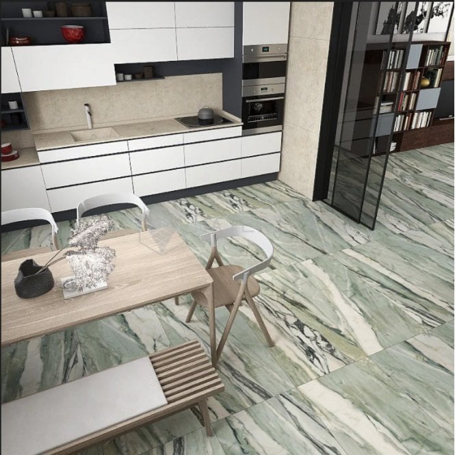 Italian Design Marmoteca Verde 60cm x 120cm Wall and Floor Tile