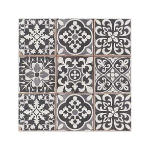 Peronda Marrakesh Black Decor 33cm x 33cm Wall & Floor Tile