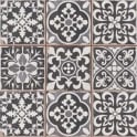 Peronda Marrakesh Black Decor 33cm x 33cm Wall & Floor Tile