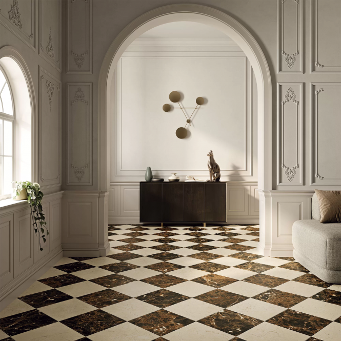 Made In Spain Marron Emperador Matt 30cm x 30cm Wall and Floor Tile