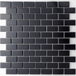 Matt Black Bond Tiles 2.3cm x 4.8cm Mosaic Wall & Floor Tile