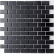 Matt Black Bond Tiles 2.3cm x 4.8cm Mosaic Wall & Floor Tile