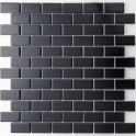 Matt Black Bond Tiles 2.3cm x 4.8cm Mosaic Wall & Floor Tile