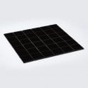Matt Black Large Square 30cm x 30cm (4.8cm x 4.8cm) Mosaic Tile