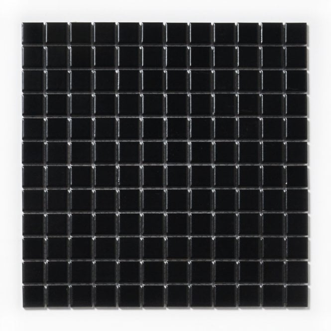 Matt Black Small Square 30cm x 30cm (2.3cm x 2.3cm) Toto Mosaic Tile