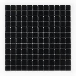 Matt Black Small Square 30cm x 30cm (2.3cm x 2.3cm) Toto Mosaic Tile