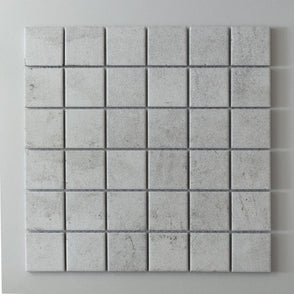 Matt R11 Mineral Blanco Square Porcelain (4.8cm x 4.8cm) 30cm x 30cm Mosaic Tile