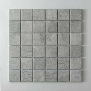 Matt R11 Mineral Gris Square Porcelain (4.8cm x 4.8cm) 30cm x 30cm Mosaic Tile