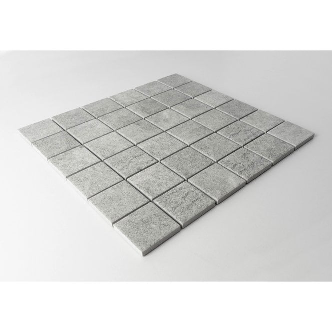 Matt R11 Mineral Gris Square Porcelain (4.8cm x 4.8cm) 30cm x 30cm Mosaic Tile