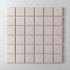 Matt Soft Pink Square (4.8cm x 4.8cm) 30cm x 30cm Mosaic Tile