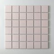 Matt Soft Pink Square (4.8cm x 4.8cm) 30cm x 30cm Mosaic Tile