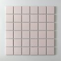 Matt Soft Pink Square (4.8cm x 4.8cm) 30cm x 30cm Mosaic Tile