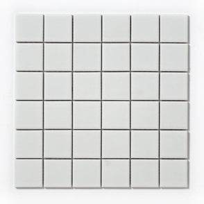 Matt White Large Square 30.6cm x 30.6cm (4.8cm x 4.8cm) Mosaic Tile