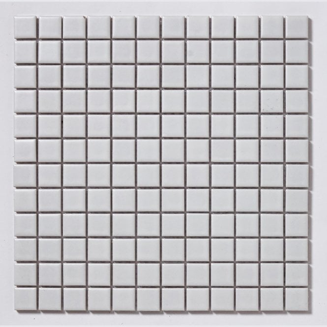 Matt White Small Square 30cm x 30cm (2.3cm x 2.3cm) Toto Mosaic Tile