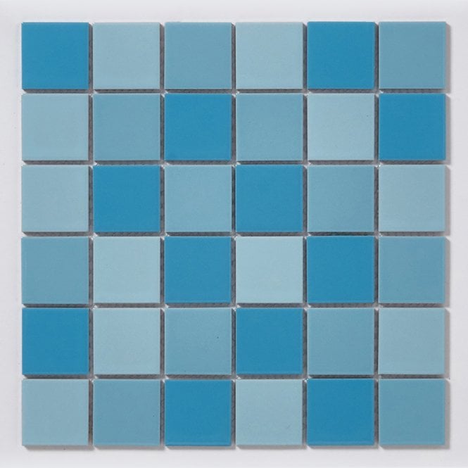 Mediterranean Swimming Pool 30.6cm x 30.6cm (4.8cm x 4.8cm) Mosaic Tile