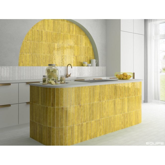 Equipe Menorca Lime 6.5cm x 32.8cm Wall Tile