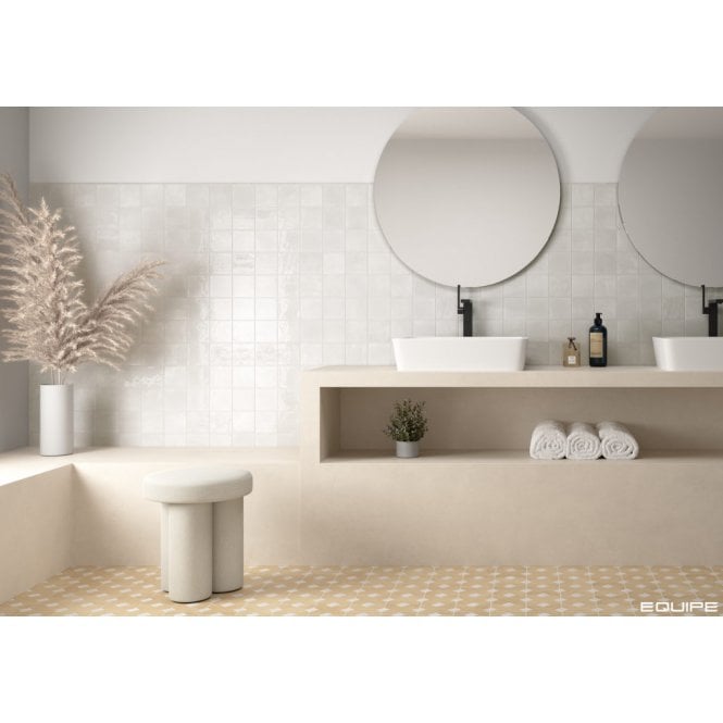 Equipe Menorca White 10cm x 10cm Wall Tile