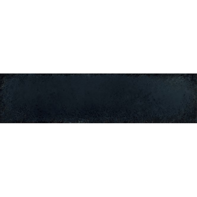 Italian Design Metal Brick Black Lux 6cm x 24cm Wall Tile