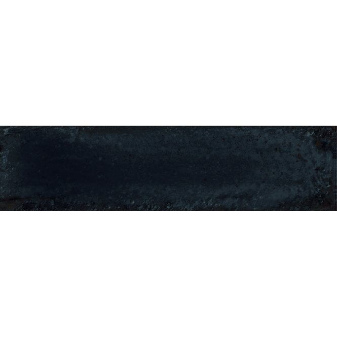 Italian Design Metal Brick Black Lux 6cm x 24cm Wall Tile