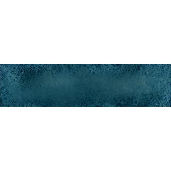 Italian Design Metal Brick Blue Lux 6cm x 24cm Wall Tile