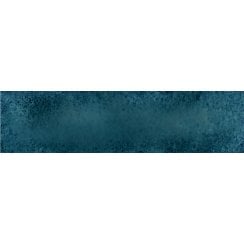 Italian Design Metal Brick Blue Lux 6cm x 24cm Wall Tile