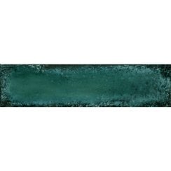 Italian Design Metal Brick Green Lux 6cm x 24cm Wall Tile