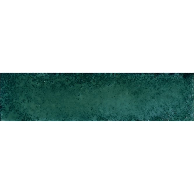 Italian Design Metal Brick Green Lux 6cm x 24cm Wall Tile