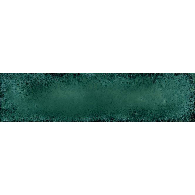 Italian Design Metal Brick Green Lux 6cm x 24cm Wall Tile