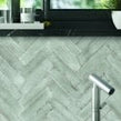 Italian Design Metal Brick Grey Lux 6cm x 24cm Wall Tile