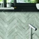 Italian Design Metal Brick Grey Lux 6cm x 24cm Wall Tile