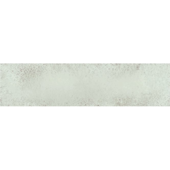 Italian Design Metal Brick White Lux 6cm x 24cm Wall Tile