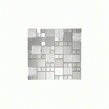 Metallic Random Silver Mix 30cm x 30cm Glass Mosaic