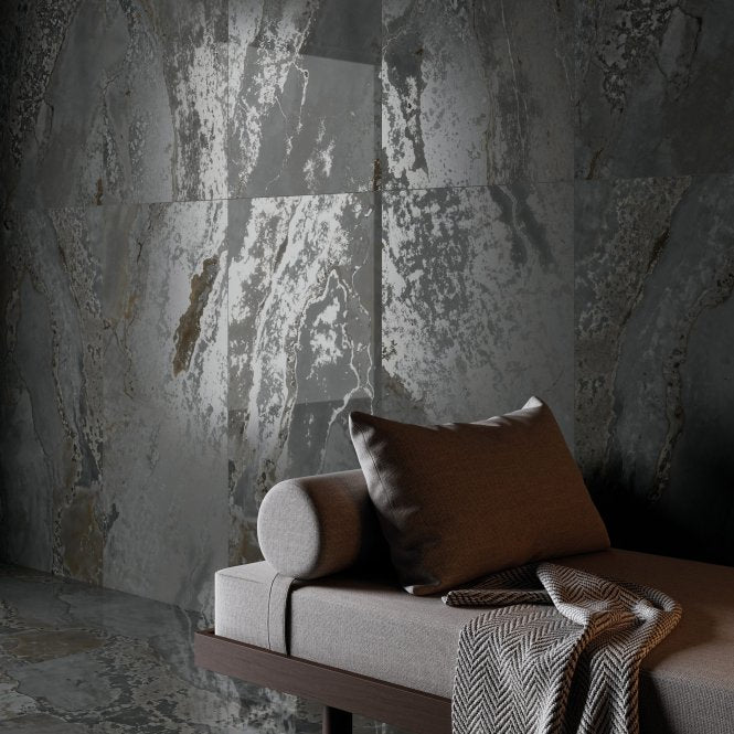 MetalShine Planet Dark 60cm x 120cm Wall and Floor Tile