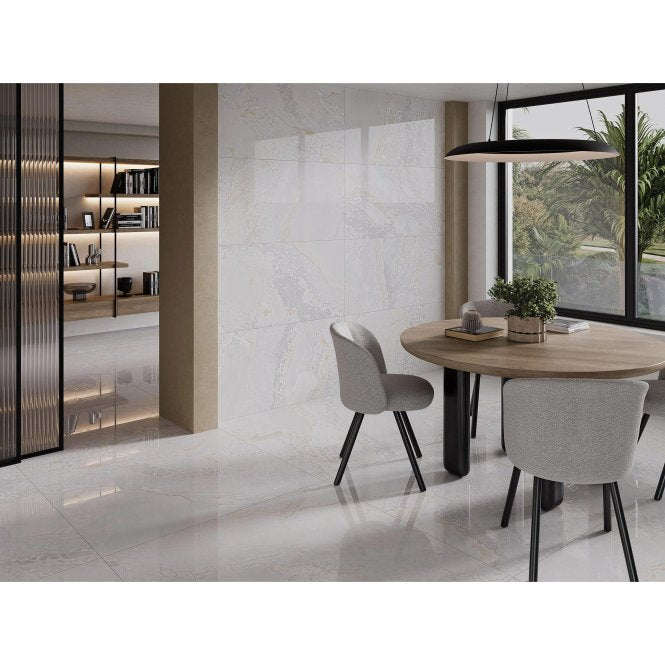 MetalShine Planet White 60cm x 120cm Wall and Floor Tile