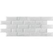 Metro Bevel Gloss Carrara 10cm x 30cm Wall Tile