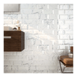 Metro Bevel Gloss Carrara 10cm x 30cm Wall Tile