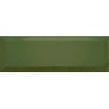 Metro Bevelled Gloss Bottle Green 10cm x 30cm Wall Tile