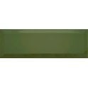 Metro Bevelled Gloss Bottle Green 10cm x 30cm Wall Tile
