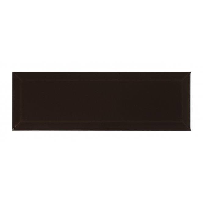 Metro Bevelled Gloss Cacoa 10cm x 30cm Wall Tile