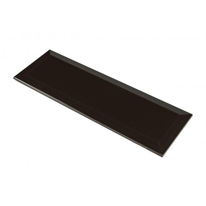 Metro Bevelled Gloss Cacoa 10cm x 30cm Wall Tile