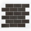 Metro Bevelled Gloss Grey 29.55cm x 29.1cm (4.5cm x 9.5cm) Mosaic Tile
