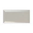Equipe Metro Bevelled Gloss Light Grey 7.5cm x 15cm Wall Tile