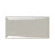 Equipe Metro Bevelled Gloss Light Grey 7.5cm x 15cm Wall Tile