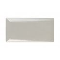 Equipe Metro Bevelled Gloss Light Grey 7.5cm x 15cm Wall Tile