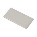 Equipe Metro Bevelled Gloss Light Grey 7.5cm x 15cm Wall Tile