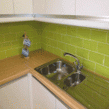 Metro Bevelled Gloss Lime 10cm x 30cm Wall Tile
