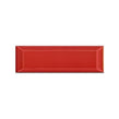 Metro Bevelled Gloss Red 10cm x 30cm Wall Tile