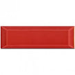 Metro Bevelled Gloss Red 10cm x 30cm Wall Tile